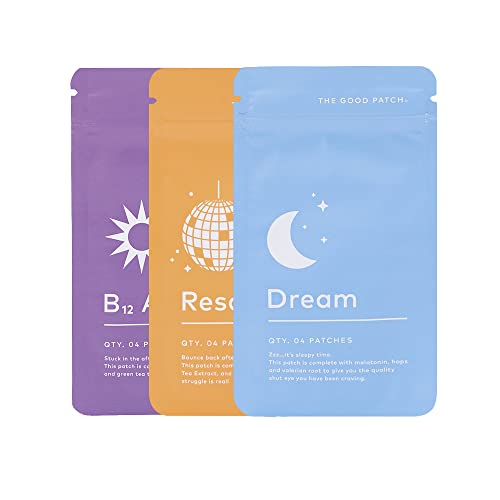 La Mend The Good Patch Get Balance Mixed Bundle - Vitamin B12 Awake, Recovery, And Sleep Patches - Sustained Release Plant Powered Adhesive Patches For Adults (12 Total Patches) #TOP6