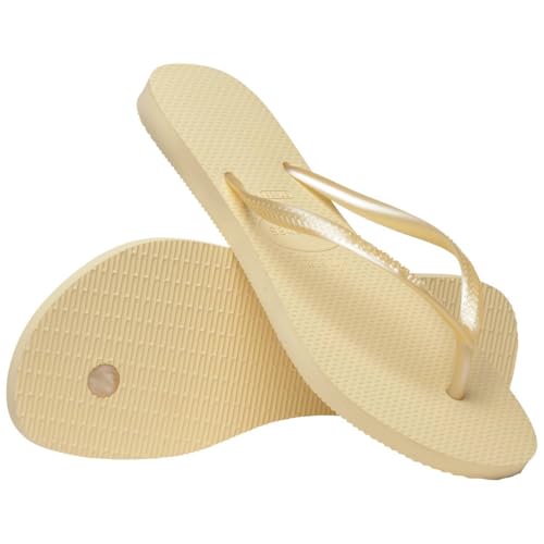 Havaianas Women's Slim Flip Flops Sandals, Buttercream, 11/124