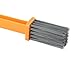 for Bike Chain Cleaning Brush for and Motorcycle - Fully Surrounded Chain Scrubbing Tool with ABS Bristles, Gray/Orange Cycle Maintenance Cleaner(Orange Color)