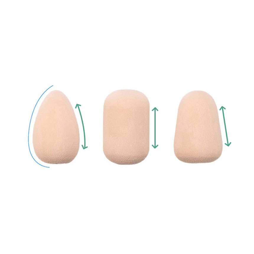 FADETTE 3 pcs Air Hole Makeup Roller Sponges Beauty Blender for Multifunctional Makeup & Lotion Applicator Set - Korean K-Beauty Air Hole Roller Puff for Foundation, Face, Body