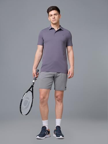 Image of TECHNOSPORT Men's Active Out Shorts ELASTOPLUS Stretch Quick Dry Sports Shorts for Gym Running Training Slim Fit Pocket UPF50+ Anti Odour