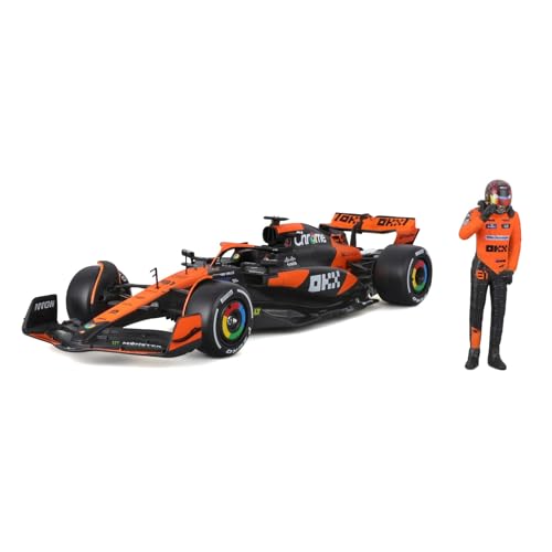 HTLNUZD Modelo a Escala 1:24 Coche F1 Naranja miniatura 2