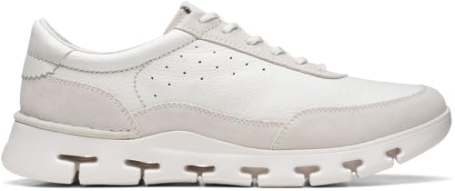 Clarks Men's Nature X One Sneaker, White Leather, 11.5 M US