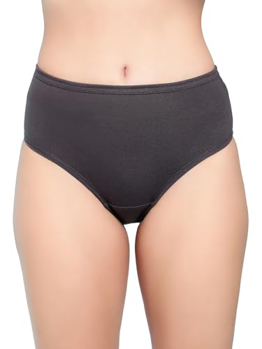 Image of Shasmi Women's Super Combed Cotton Mid Low High Rise Coverage Hipster Full Briefs Breathable with Concealed Waistband Ladies Underwear Panties (Hipster 8901)