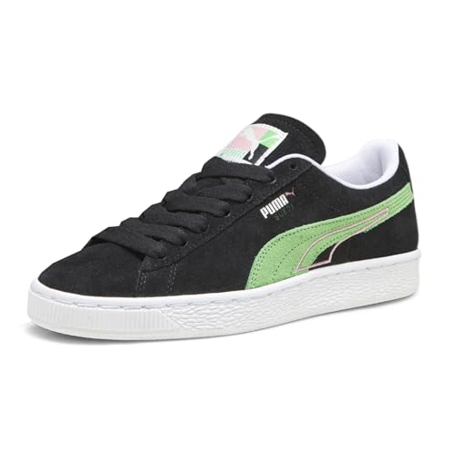 PUMA Mens Suede Brand Love Lace Up Sneakers Shoes Casual - Black2