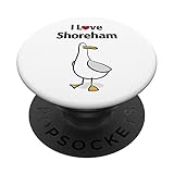 Camisa divertida de gaviota de dibujos animados junto al mar I Love Shoreham-by-Sea para adultos y niños