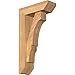 Ekena Millwork BKT0604X16X28BOA06SWR Balboa Slat Smooth Bracket w/Offset Brace, Western Red Cedar