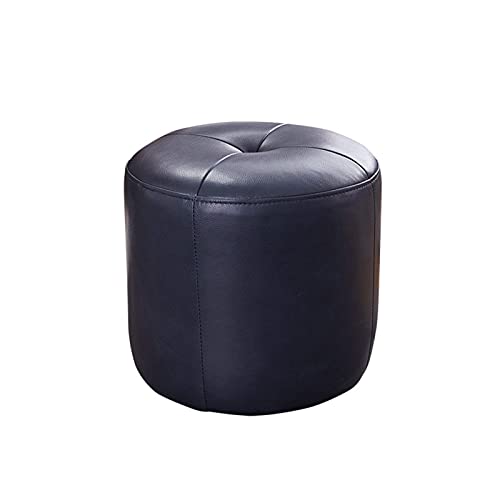 Round Ottoman Footstool,Modern Change Shoes Bench Footrest Stepstool,with Padded Seat,for