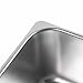 Eujgoov RV Stainless Steel Sink with Efficient Drainage for Home Kitchen, Boat, Car, Motorhome, 304 Stainless Steel, Embedded Installation, 320x260x150mm, 11L Capacity