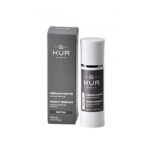 Kur My Home Spa – Detox Night Serum – Renewal & Repair, Helps Stimulate Cell Regeneration during Sleep, Adds Long-term and Intense Hydration, Protects from Oxidative Stress, Strengthens Skin Natural Barrier, Vitamin E & B5, Byoyeast-5, Walnut Extract, Organic Certified Ingredients, Kosher Certified, Paraben Free No artificial fragrance. 30ml (1.01 fl oz)