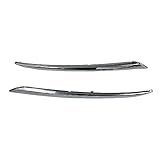 HUYILUN0104 1 Pair Front Bumper Molding Chrome Trim Compatible with Nissan Pathfinder 2013-2016