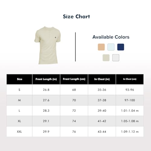 Image of ALMO Henley Tshirts for Men Stylish Fresco 100% BCI Cotton Slub Anti-Bacterial Regular Fit Neck Solid T-Shirts (Pack of 2)
