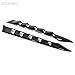 KELEIMAI Car Accessories Fit for Nissan Sentra S SV SR and Premium Sedan 2020 2021 2022 2023 2024 2025 Rear Beveled Window Louver Shutter Strips Cover Trims (Glossy Black) 2PCS ABS