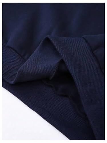 MakeMeChic Men's Letter Graphic Long Sleeve Hoodies Top Drawstring Drop Shoulder Sweatshirt4