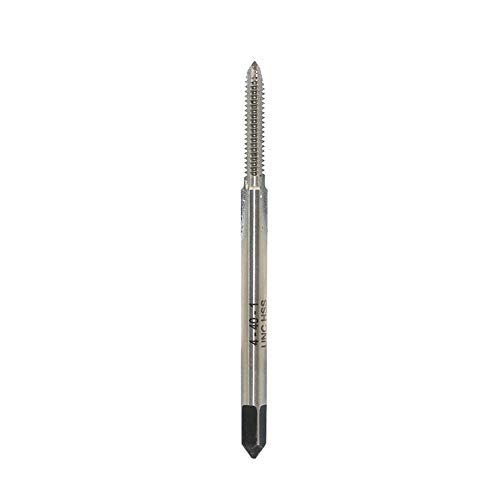Linggan Machine Tap 4-40 Unc Thread Pitch 3 Flutes, High Speed Steel Thread Forming Pointed Tap, Right Hand, Uncoated (Bright) Finish cover