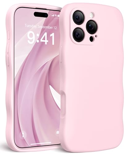 Coque compatible MagSafe iPhone 16 Pro Max avec bouclier caméra antichoc rose