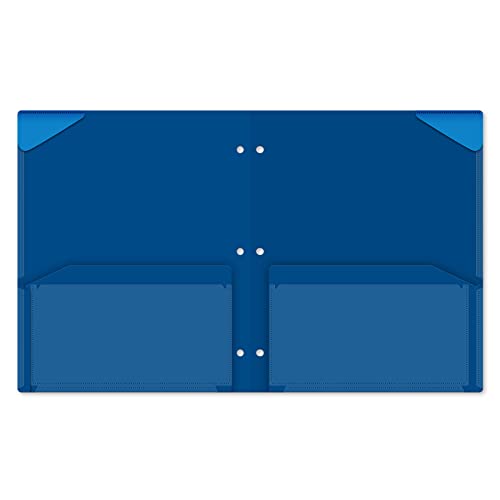 Ischolar Heavy Duty Poly View Twin Pocket Portfolio, Color May Vary (30440) #TOP3