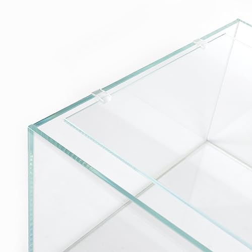 Landen Aquariumdeckel, 4 mm dick, transparent, inkl. 4 Clips für sichere Platzierung, 342 x 168 mm, angepasst an NA362226