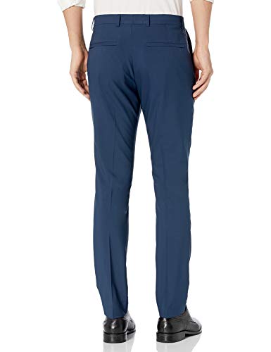 Perry Ellis Men's Very Slim Fit Solid Tech Portfolio Dress Pants (Waist Size 28-38 Big & Tall), Black, 28W x 30L2