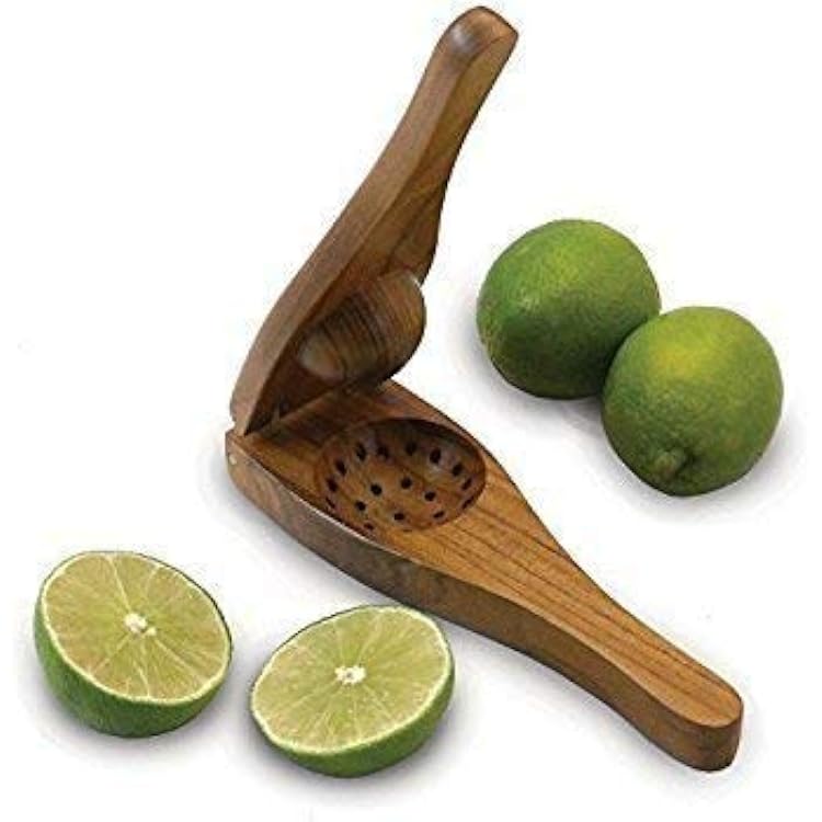 Stylish Handicrafts Wooden Brown Lemon Squeezer