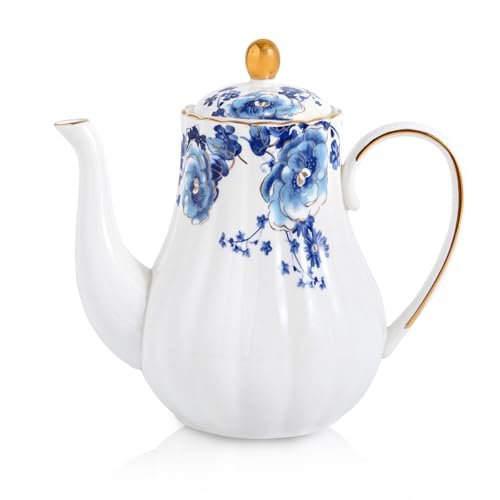 Agyiuns Tea Pot, Porcelain Teapot 37oz,tea pots...