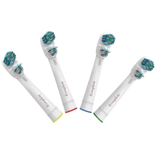 �u���E�� Oral B �Ή� �d�����u���V �����p�u���V�w�b�h 4�{�Z�b�g Dual Clean �ւ��u���V�_�u���w�b�h�݌v ���L�����f���Ή��iProfessional Care/Triumph/Vitality/Dual Clean/Pro 500/10