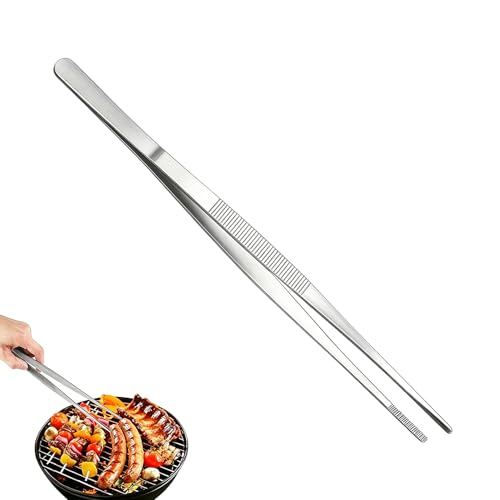 1 Pincettes De Cuisine En Acier Inoxydable, Pince Cuisine Inox Professionnel, Chef Pincette Culinaire De Precision, Pinces Professionnelles, Pour La Pâtes,...