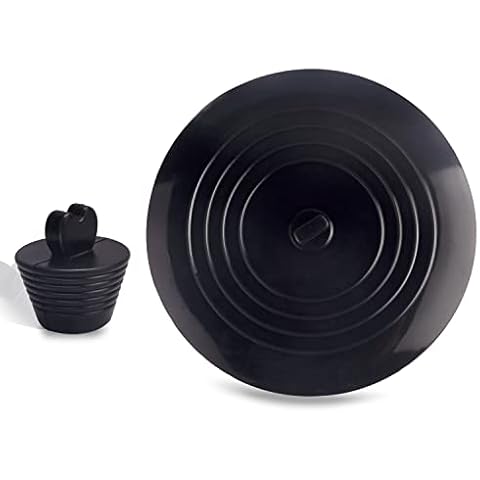 Bath Stopper, Universal Heart-Shaped Silicone Bathtub Stopper, 6 inch Large Silicone Drain Stopper, Flat Suction Cover for Kitchen, Bathroom and Laundry Cover