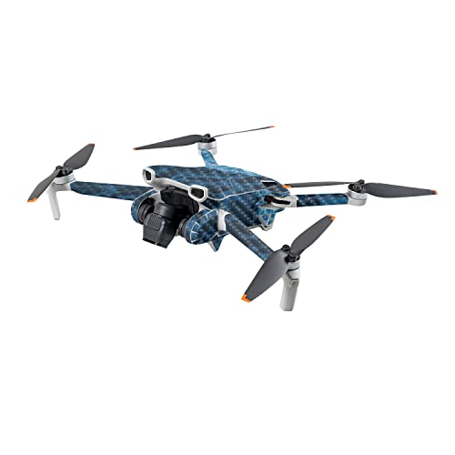 Image of MightySkins Carbon Fiber Skin Compatible with DJI Mini 3 - Ocean Waves | Protective, Durable Textured Carbon Fiber Finish | Easy to Apply | Made in The USA