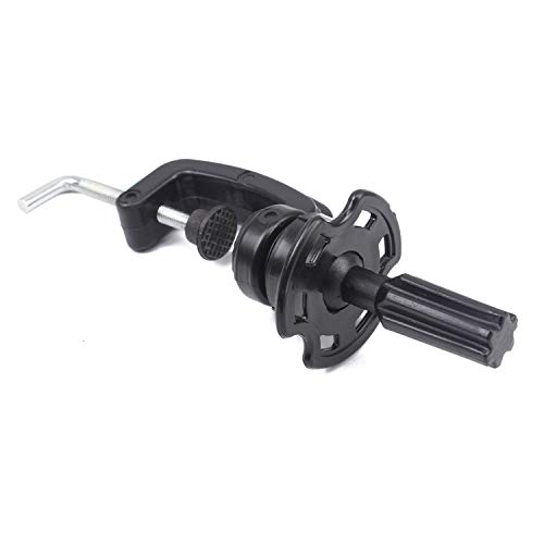 Eerya Wig Mannequin Head Stand Cosmetology Manikin Head Standard Holding Holder Clamp Stands Black (1Pc, Desktop Head Stand) #TOP7