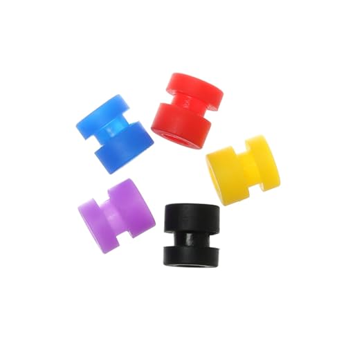 TUOKLNC Lot de 10 boules d'amortissement anti-vibrations M2/M3 en silicone pour contrôleur de vol F4 F7, support en caoutchouc souple pour drone de course FPV, quadrirotor et stabilisation (bleu, 4,4