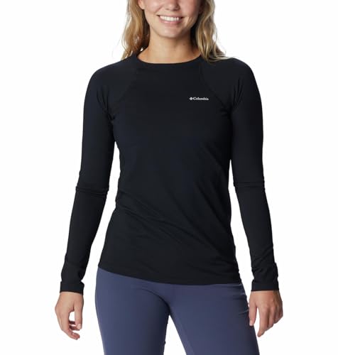 Blouse Columbia Poids Moyen femme noire XXL : tee-shirt thermique manches longues hiver