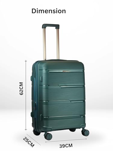 Image of Ligo 65 Cm Medium Lightweight 8 Wheel Trolley Bag with Anti-Theft Zip | Premium Travel Luggage for Men & Women.