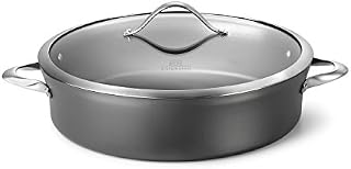 Calphalon Contemporary Hard-Anodized Aluminum Nonstick Cookware, Sauteuse Pan, 7-quart, Black - 1876962