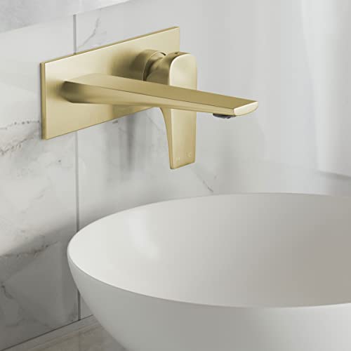 Monaco Monaco - Grifo de baño para montaje en pared, color oro cepillado