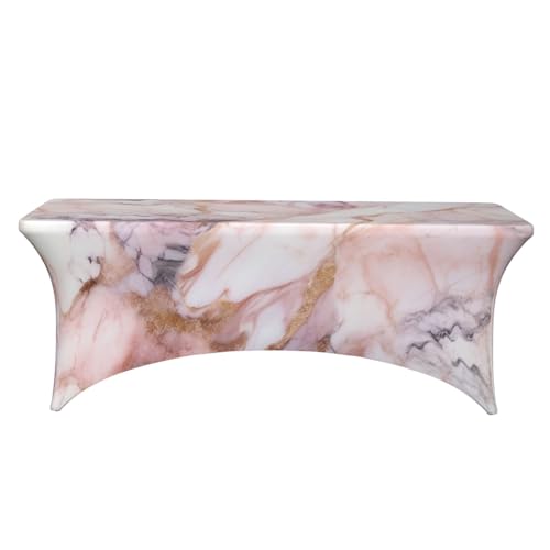 Nappe élasthanne lavable et housse extensible pour table rectangulaire - 3