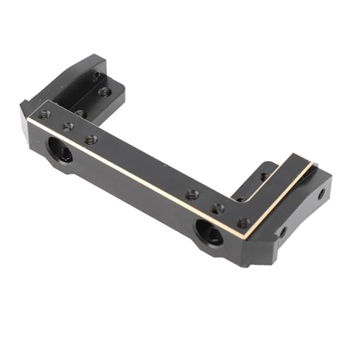 Support de servomoteur avant en laiton pour éliminer le jeu de direction SCX10 II noir