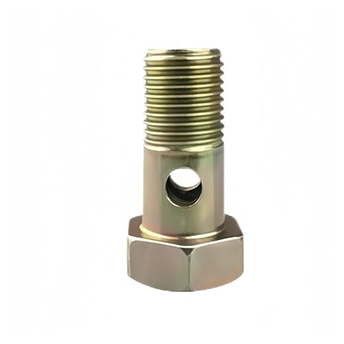 Tornillo hueco M10X1X26 para tubo de retorno de aceite de motor diésel, paquete de 20 piezas