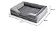 BEDSURE orthopädisches Hundebett Ergonomisches Hundesofa - 106x80 cm Hundecouch mit eierförmiger Kistenschaum für große Hunde, waschbar rutschfest Hundebetten, grau