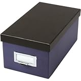 Oxford Index Card Storage Box Indigo