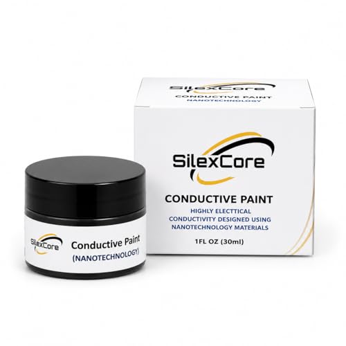 Conductive Paint Highly Electrical Conductivity Designed Using Nanotechnology Materials Multipurpose and suitable for versatile surfaces perfect for EMF shielding paint (1 Fl Oz (Pack of 1))