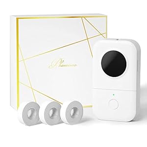 Phomemo Label Maker D30 with 3 Adhesive Label Thermal Tape Paper Bluetooth Label Maker Thermal Label Printer Paper, Easy…