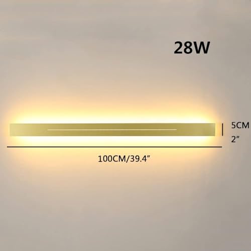 Aplique de pared de hierro con tecnología LED lineal y sofisticado acabado blanco 2