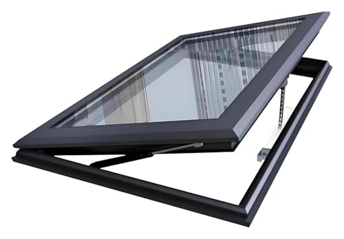 Tragaluz eléctrico de aluminio con vidrio templado doble para casa