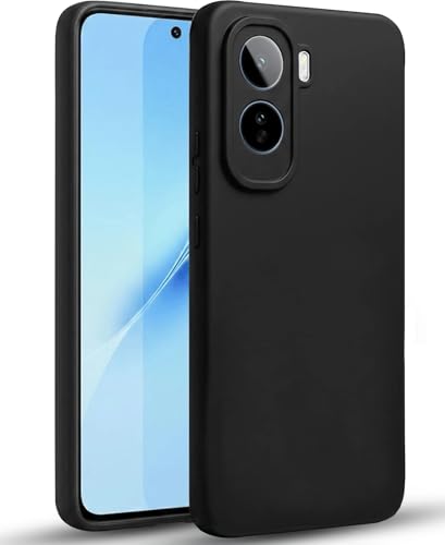 Image of FIRST MART Matte Silicone Back Cover for Vivo T5 Pro - Black