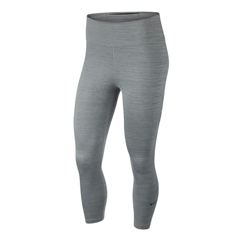 Nike Women's All-in Crop, Iron Grey/Heather/(Black), Small