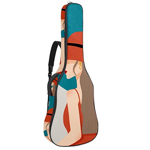 Housse de transport étanche pour guitare avec bandoulière réglable Motif lune nuit palmiers plage bateaux, Multicolore… - Les Beatles, Paul McCartney, John Lennon, RIngo Starr, George Harrison Housse de transport étanche pour guitare avec bandoulière réglable Motif lune nuit palmiers plage bateaux, Multicolore…