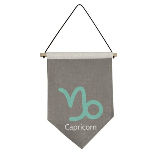 Drapeau Capricorne suspendu en toile : le cadeau d'anniversaire idéal