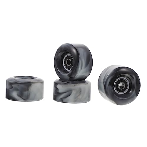 Abaodam Skates Replacement Wheels Pcs Double-row High Elastic Pu Material Skating Supply