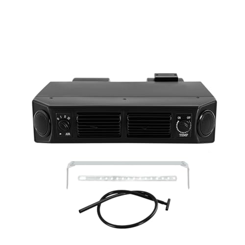 NKLOKSD 12V Car Truck Under Dash, A/C Air Conditioning Evaporator Assembly, 32 Pass 3 Speed 80W Car Underdash Air Conditioner for Van, Truck, Motorhome, Boat, Bus